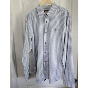 Dakota Grizzly Men’s Shirt Blue/ White Long Sleeve Button Down XL